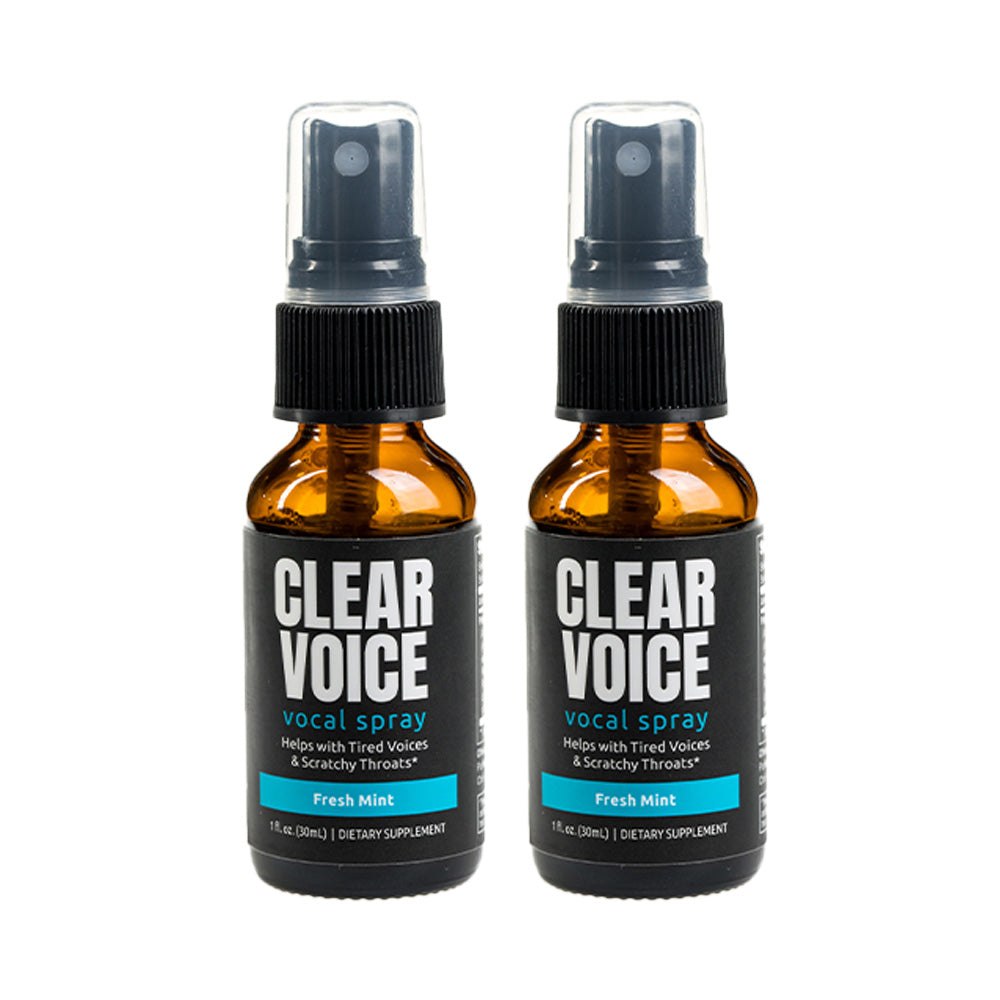 Clear Voice Vocal Spray Fresh Mint Twin Pack
