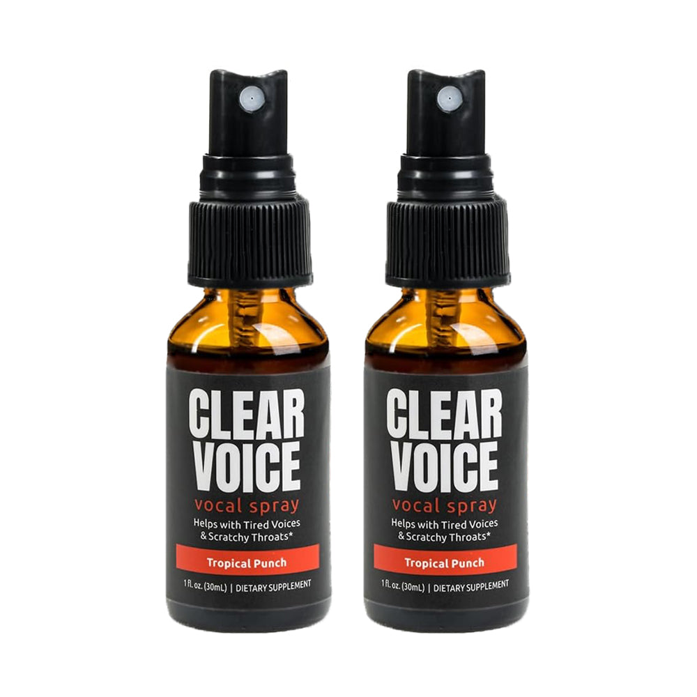 Clear Voice Vocal Spray Tropical punch Twin Pack