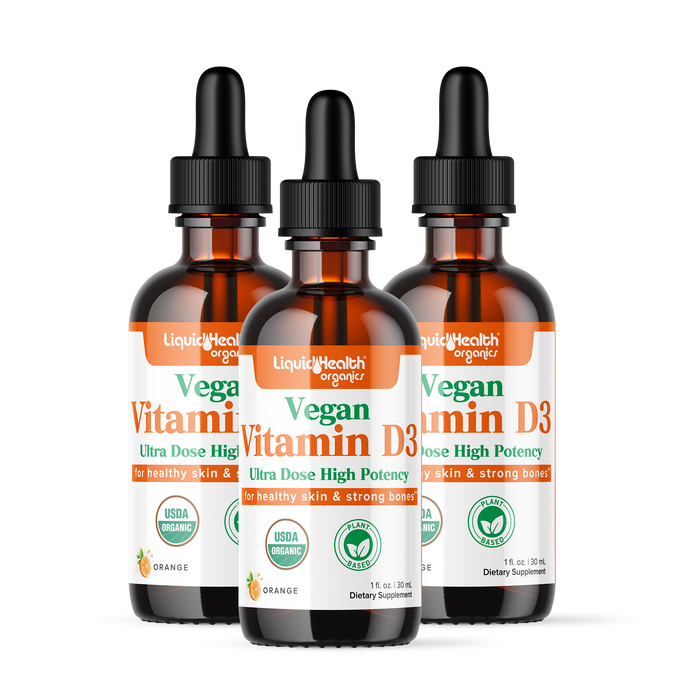 Organic Vegan Vitamin D3 - Liquid Health