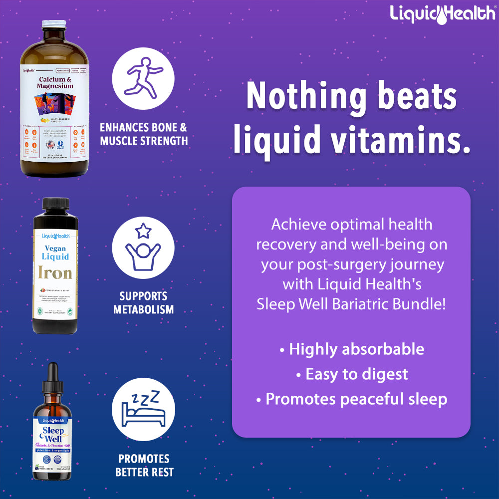 NEW! Sleep Well Bariatric Vitamin Bundle - Liquid Health