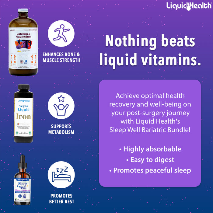NEW! Sleep Well Bariatric Vitamin Bundle - Liquid Health