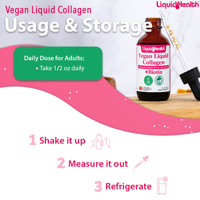 Vegan Bariatric Collagen Hair Growth Drops With Biotin - Liquid Health