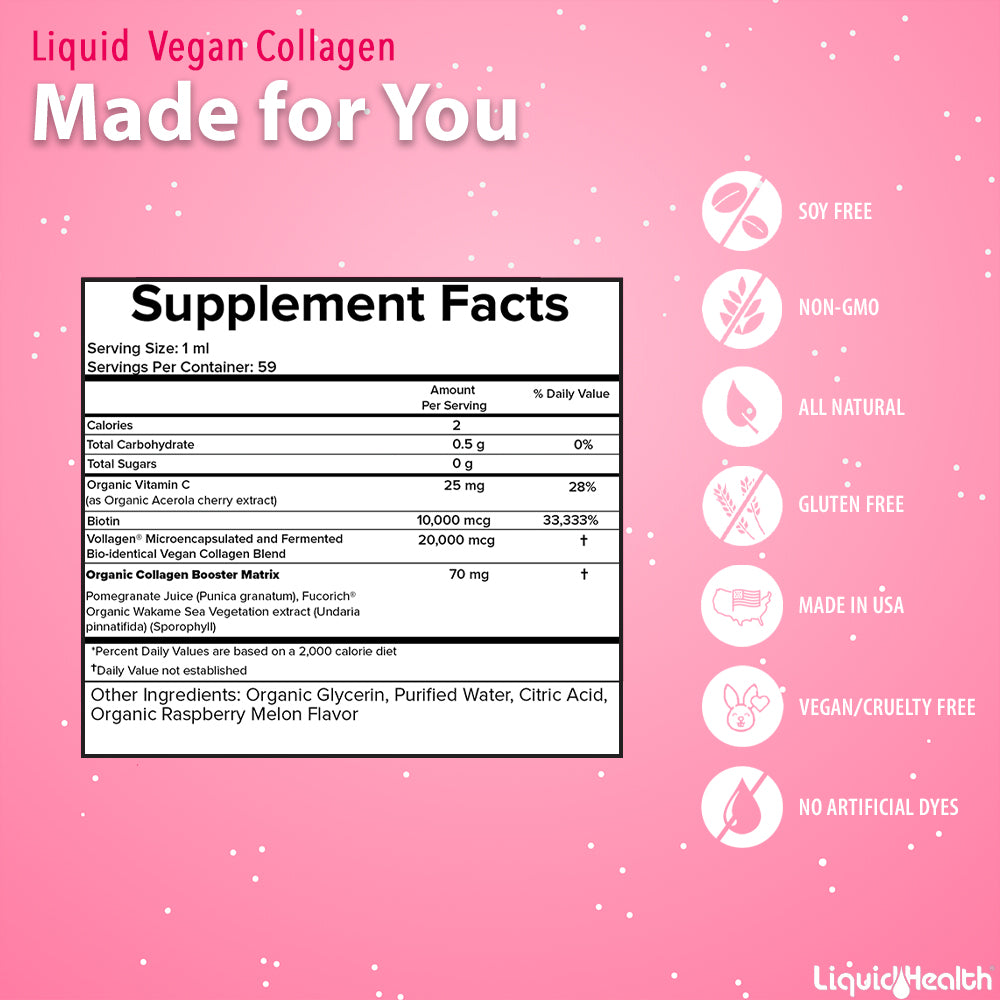 Vegan Collagen Supplement facts