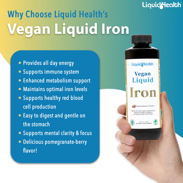 Vegan Liquid High Potency Bariatric Iron Supplement - Liquid Health