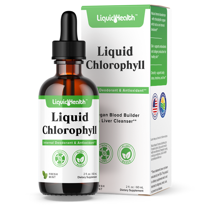 Liquid Health Chlorophyll Box And Bottle