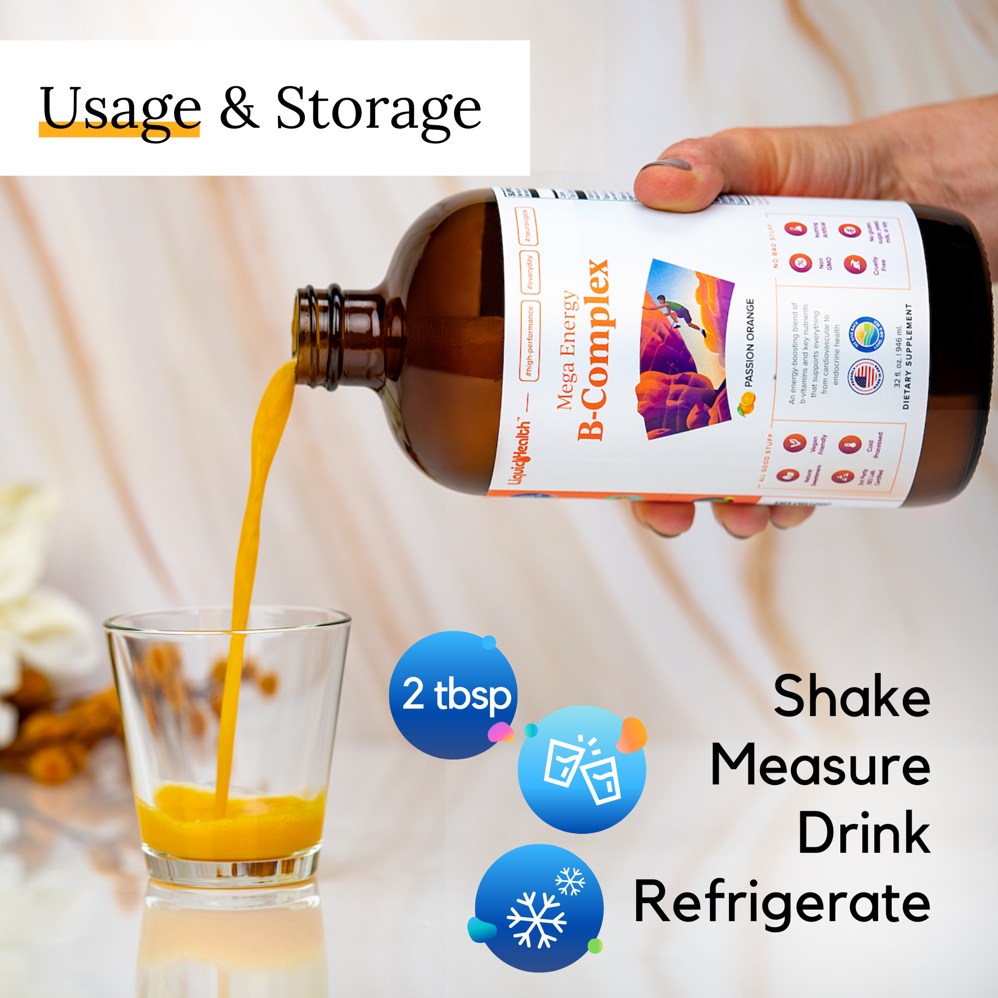 Liquid Health Mega Energy usage and storage