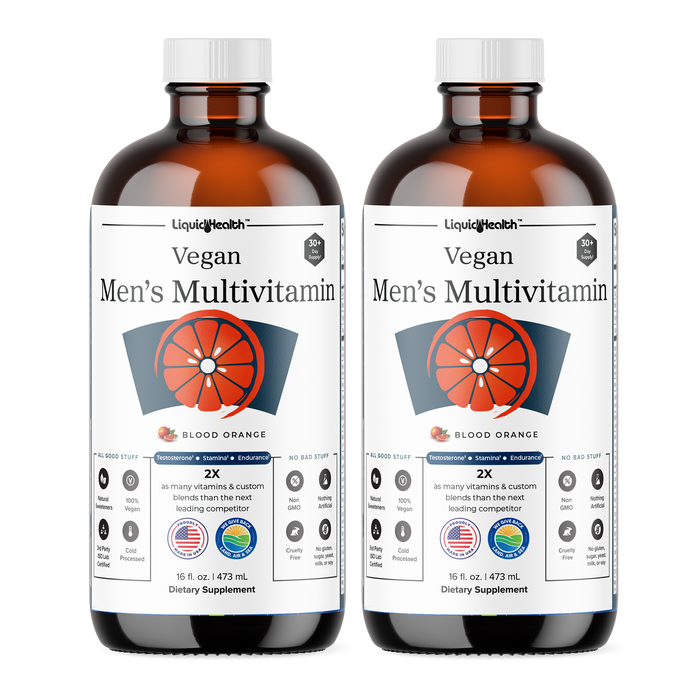 Liquid Health Vegan Men Multivitamin Bottle 2