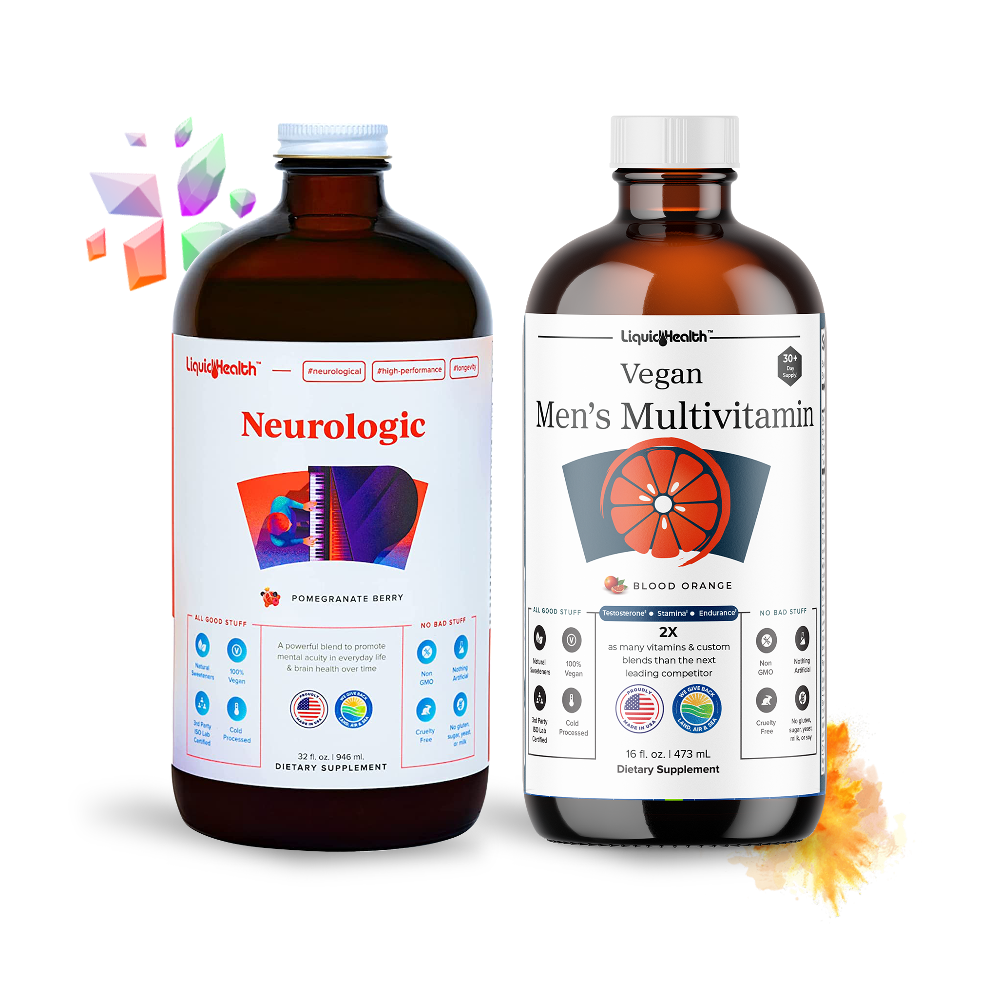 Men's Nootropic Liquid Vitamin Bundle