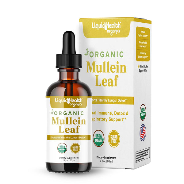 Liquid Health Organic Mullein Leaf Extract Drops (1000mg)