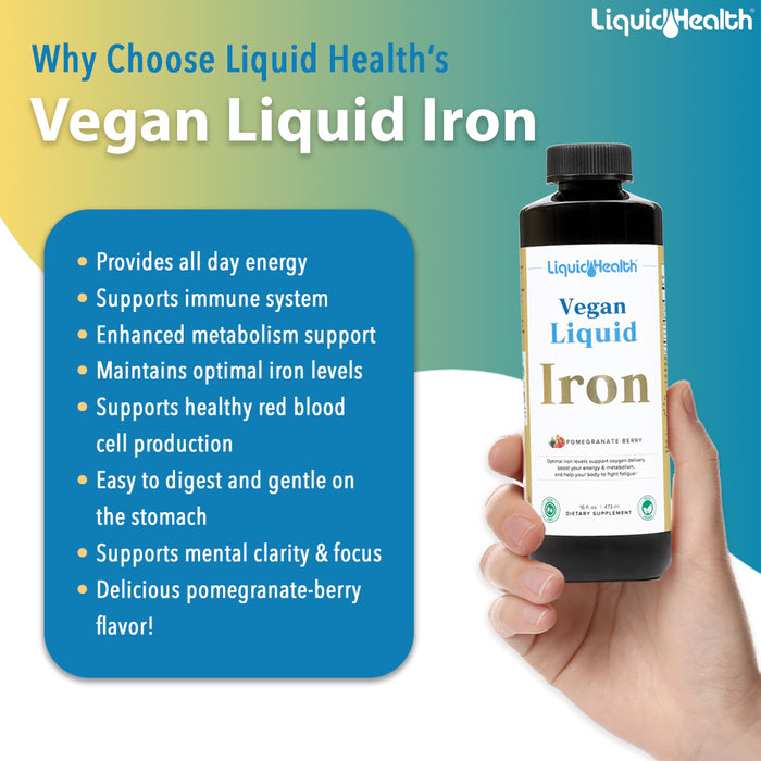 Vegan Liquid High Potency Iron Supplement