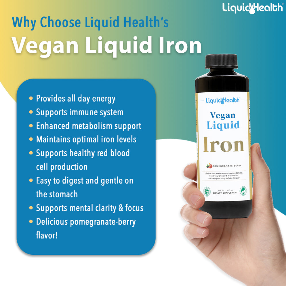 Buy Vegan Liquid Iron Supplement – Boost Energy Levels — Liquid Health