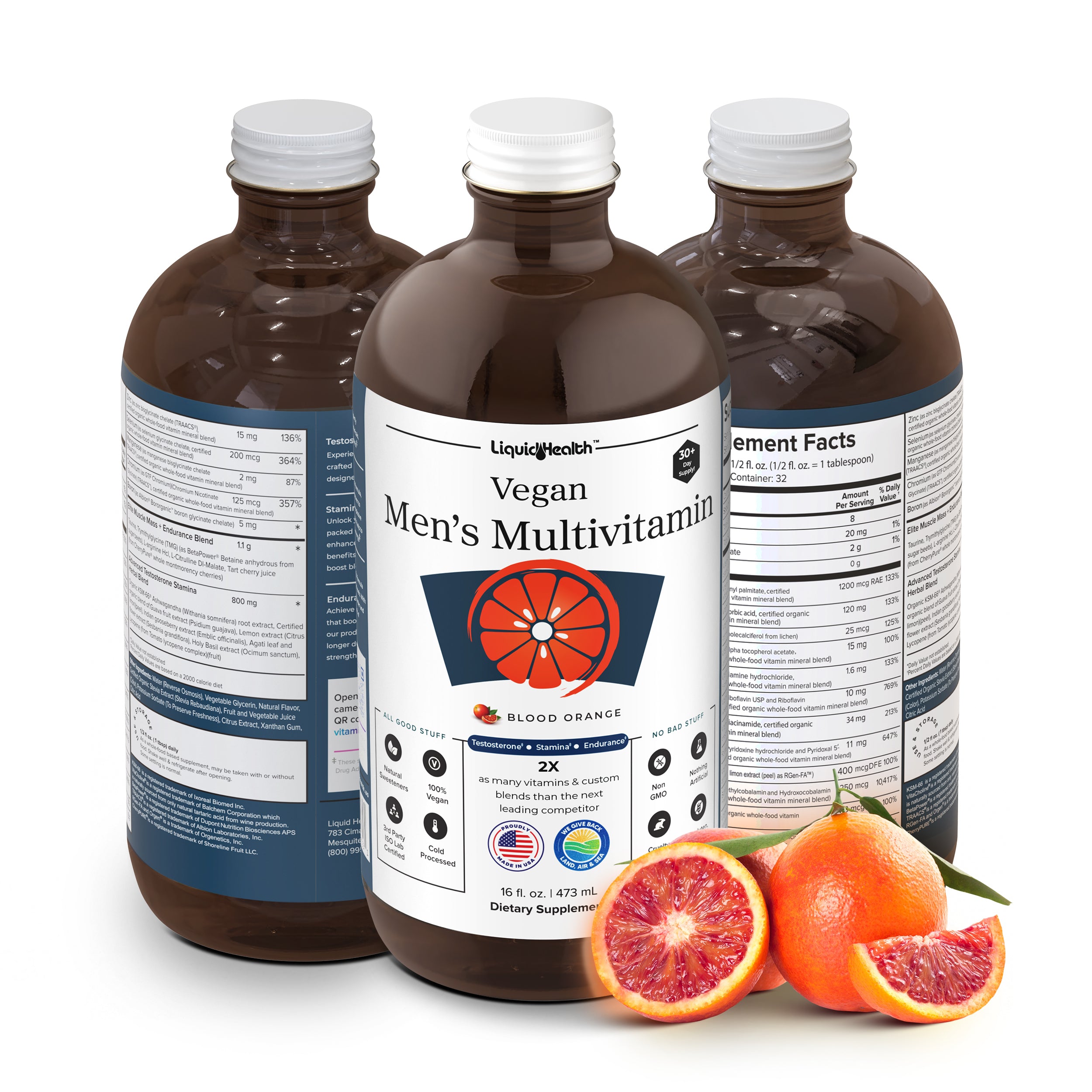 Liquid Health Vegan Men Multivitamin 3 Bottles
