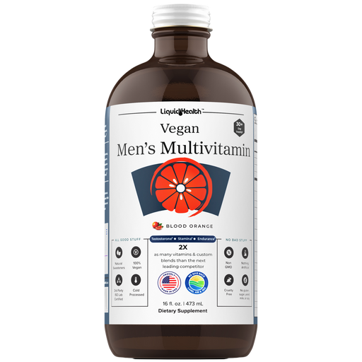 Vegan Liquid Multivitamin for Men - Complete Health Support