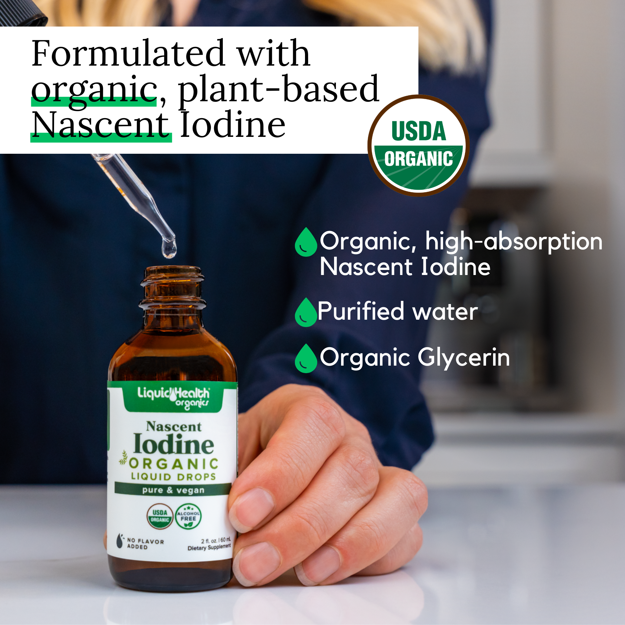 Liquid Health Organic Iodine formulated organic
