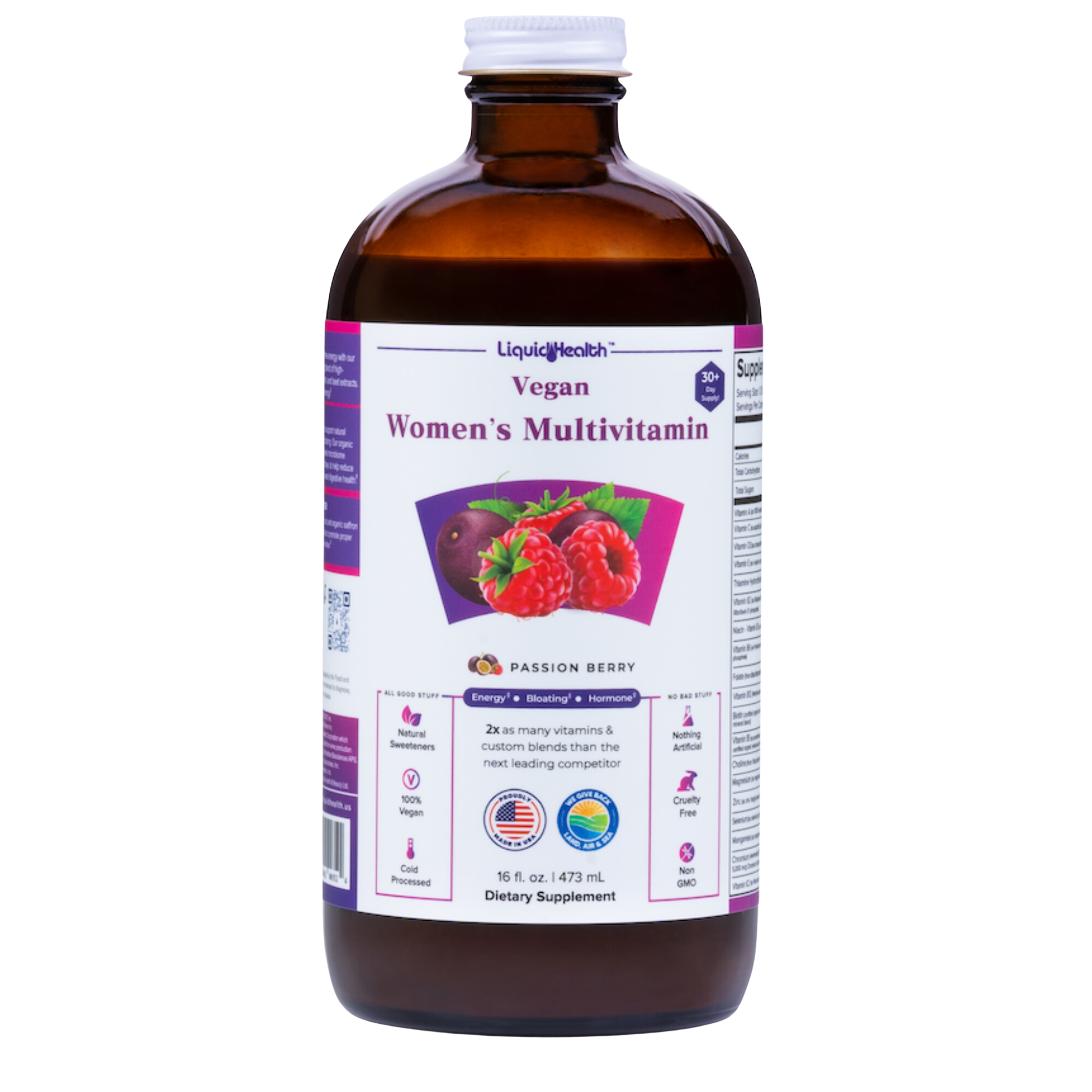 Vegan Liquid Women's Multivitamin for Optimal Health