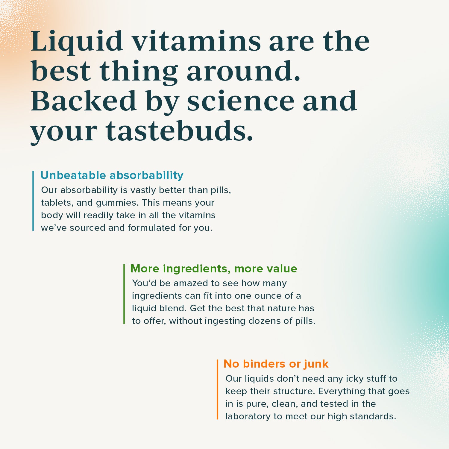 Science-backed liquid vitamins benefits overview