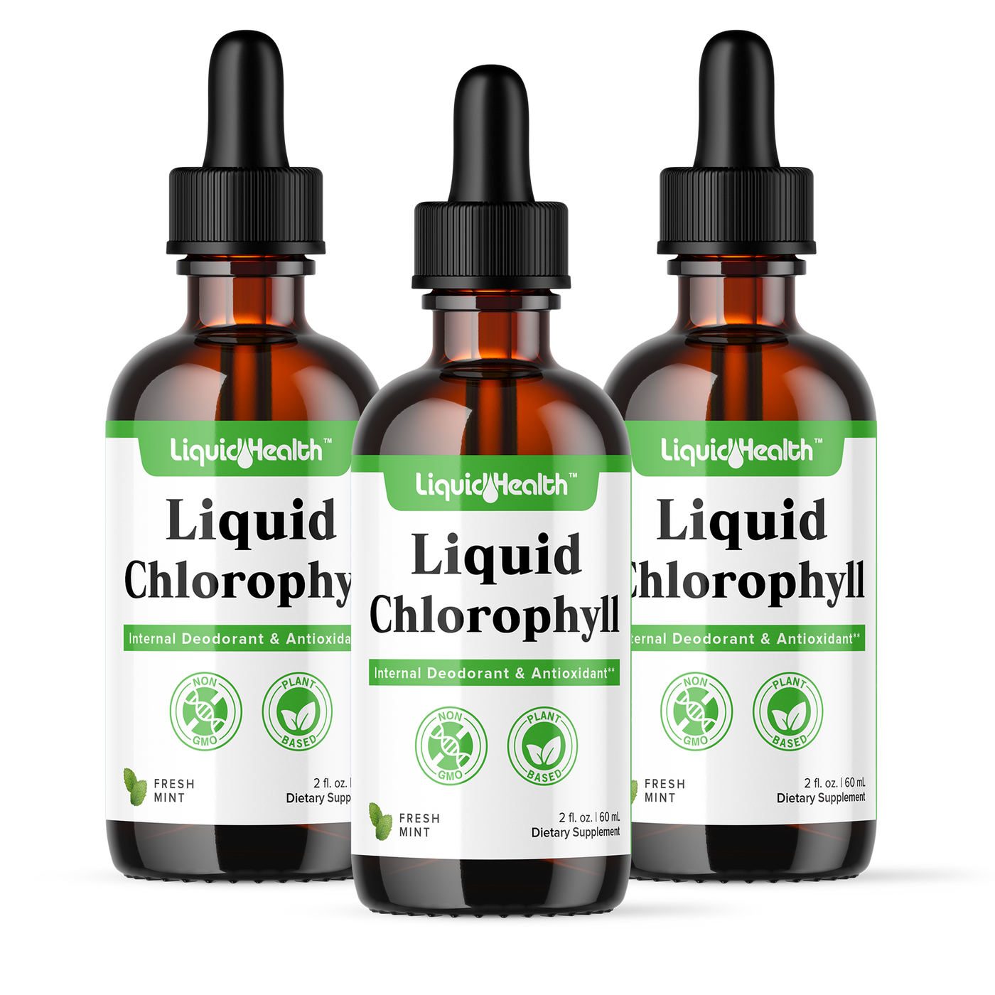 Liquid Chlorophyll Drops Internal Deodorizer & Antioxidant Liquid
