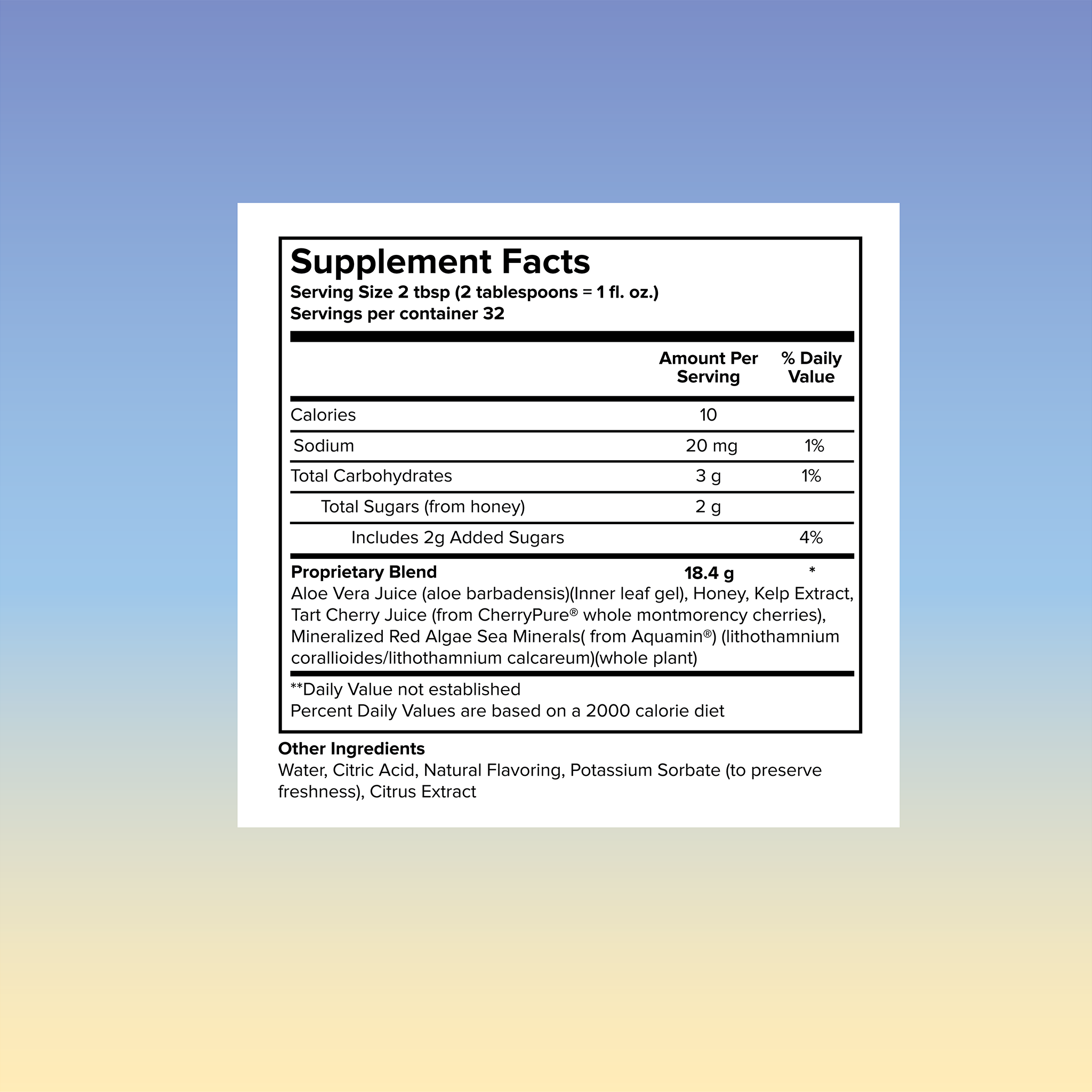 liquid health daily multi mineral supplement facts
