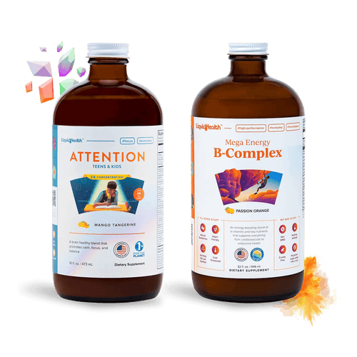 Kids' Liquid Focus & Energy Vitamin Bundle