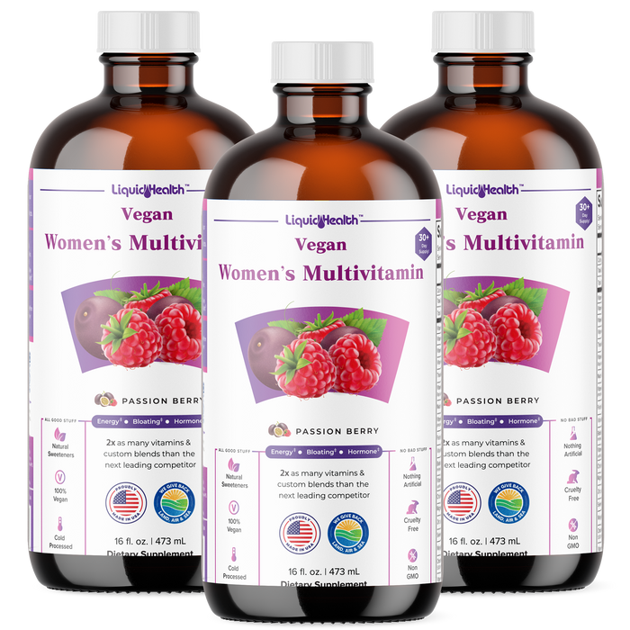 Liquid Health Vegan Women Multivitamin Bottle 3