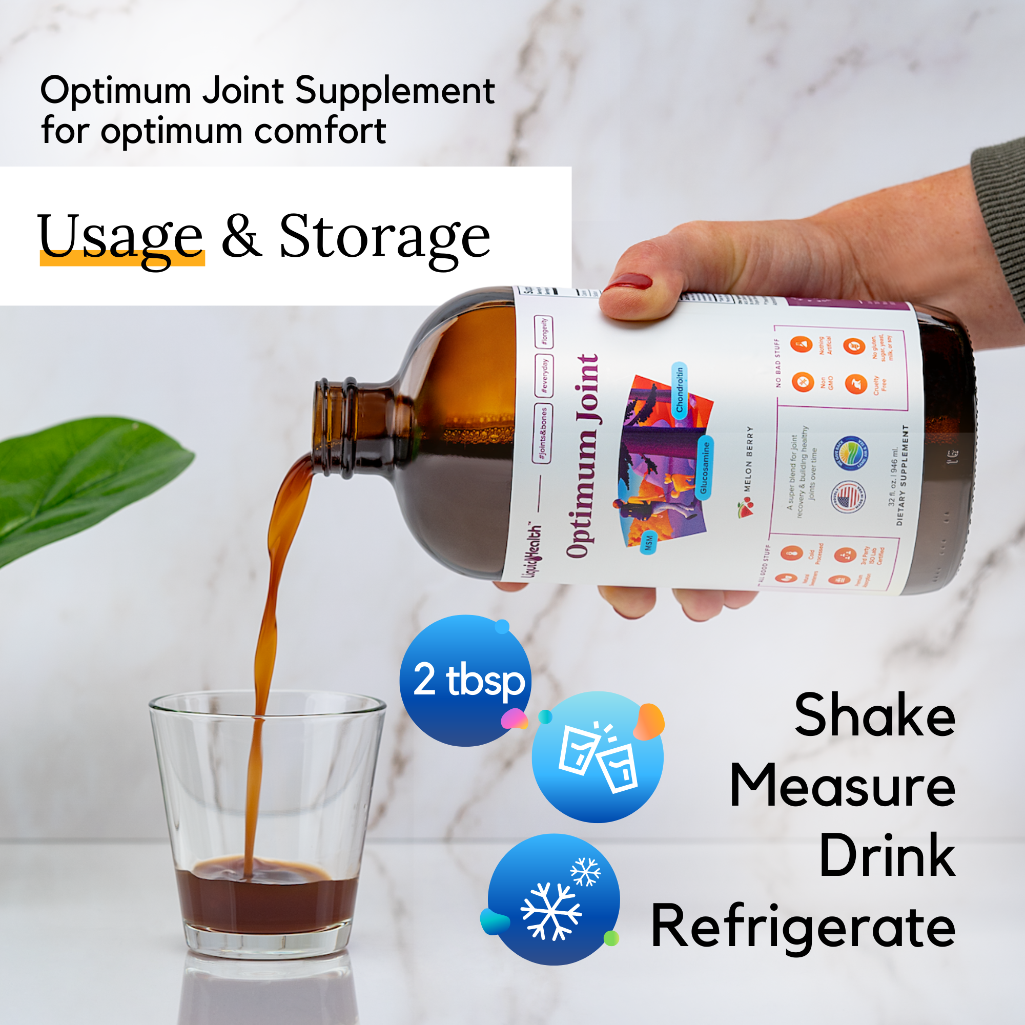 How to use Optimum Joint liquid supplement